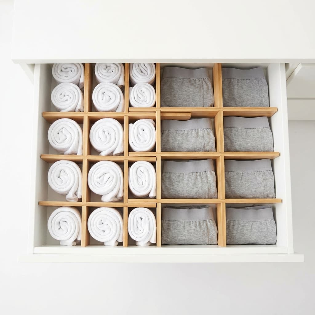 Bamboo Drawer Dividers (Set of 4)